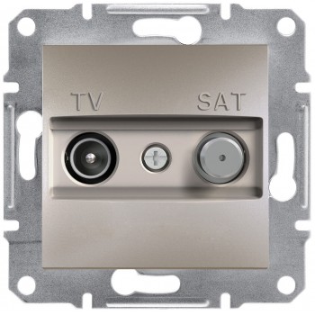Розетка TV / SAT концевая ASFORA бронза EPH3400169
